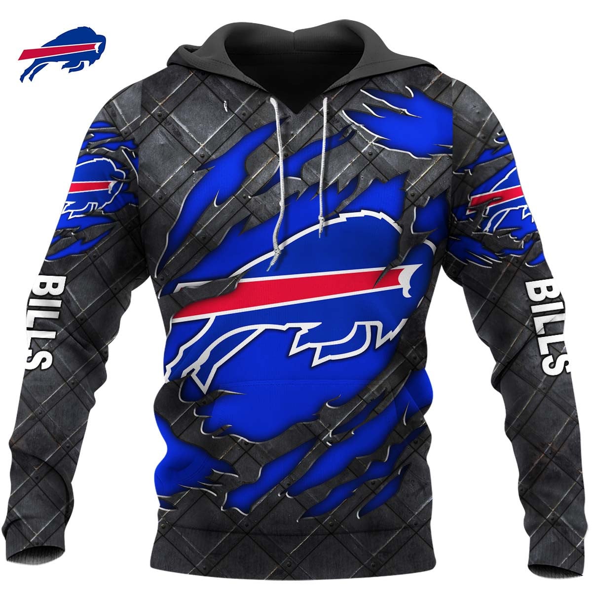 Buffalo Bills Black Metal Design Shirt