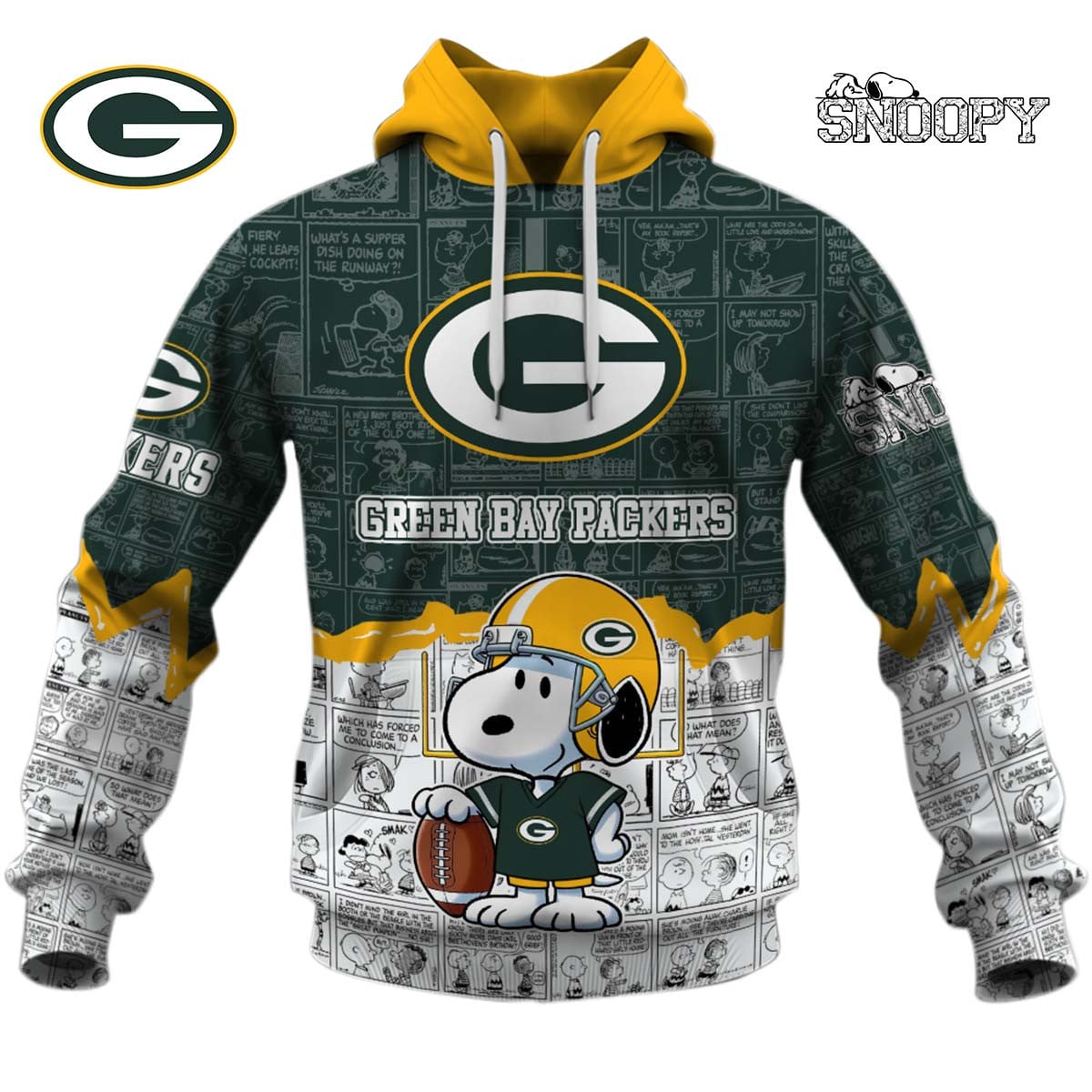 Green Bay Packers Snoopy Design