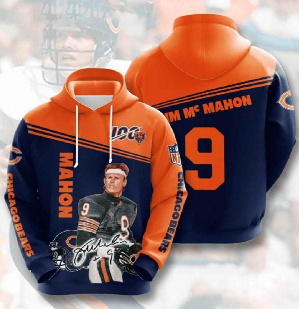 Mahom Chicago Bears Nfl Custom All Over Print 3d Pullover Hoodie