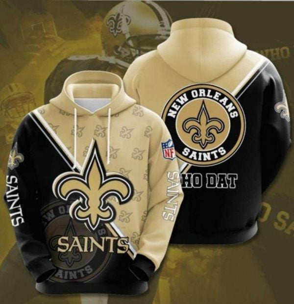 New Orleans Saints Logo NFL 3D Hoodie